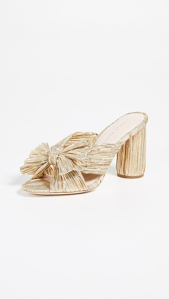 Loeffler Randall Penny Pleated Bow Sandals | SHOPBOP | Shopbop