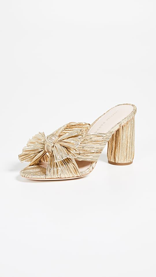 Loeffler Randall Penny Pleated Bow Sandals | SHOPBOP | Shopbop