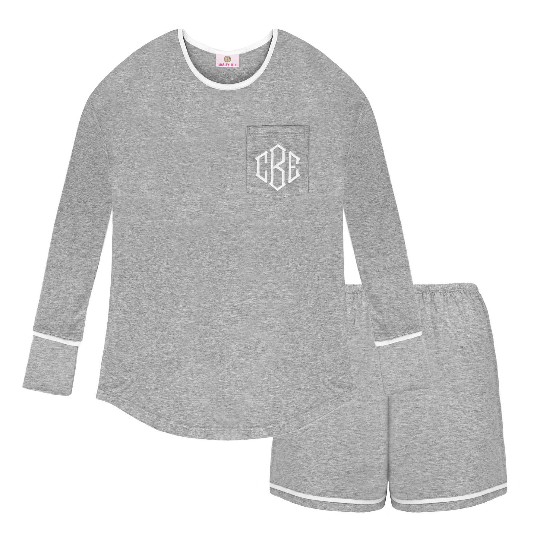 Monogrammed Pajama Set | Marleylilly