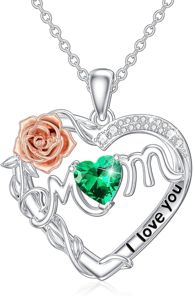 TOUPOP Mothers Day Gifts for Mom Necklace Sterling Silver Mom Nana Pendant Necklace Women Jewelry... | Amazon (US)