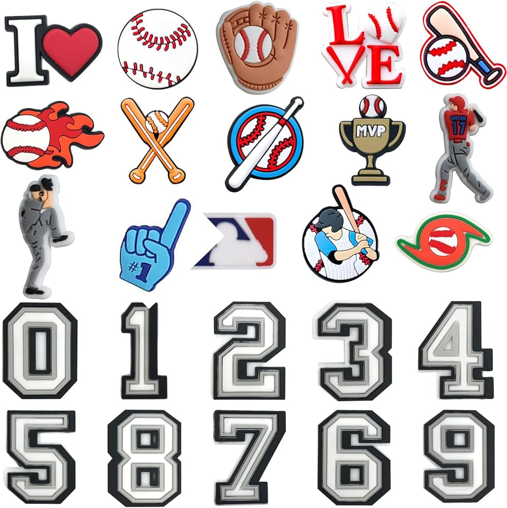 25PCS Sports Shoe Decoration Charms,Basketball Soccer Baseball Golf Football Shoe Decoration Char... | Amazon (US)