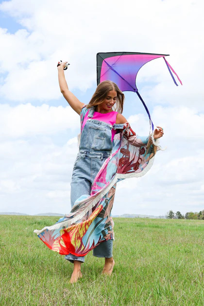 Safari Sky Fringed Duster Kimono | The Willow Tree
