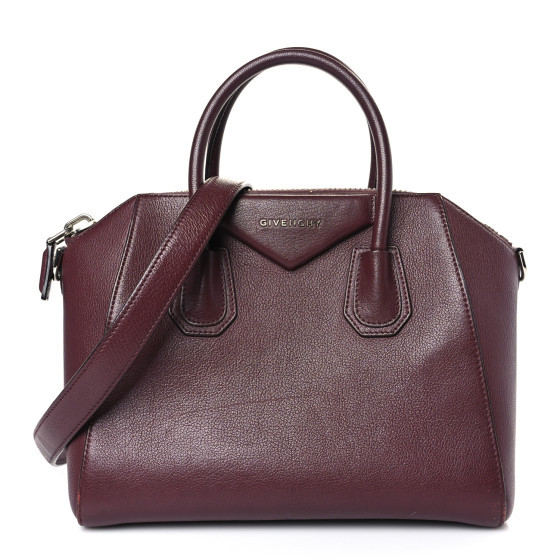 Sugar Goatskin Small Antigona Oxblood | FASHIONPHILE (US)