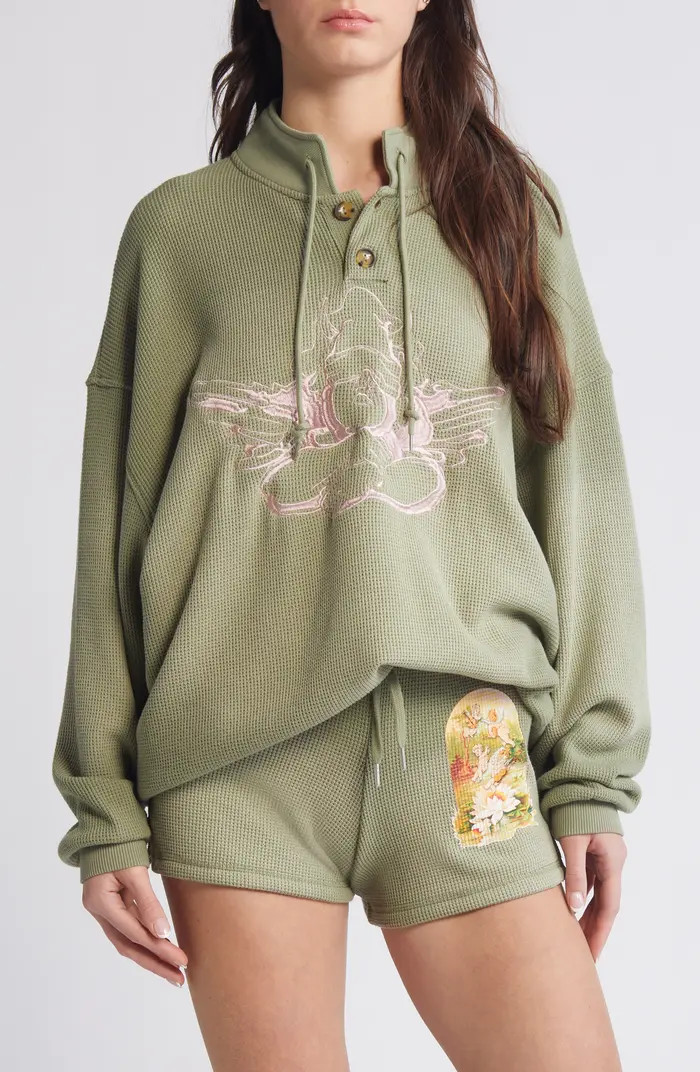 BOYS LIE Heartstrings Henley Sweatshirt | Nordstrom | Nordstrom