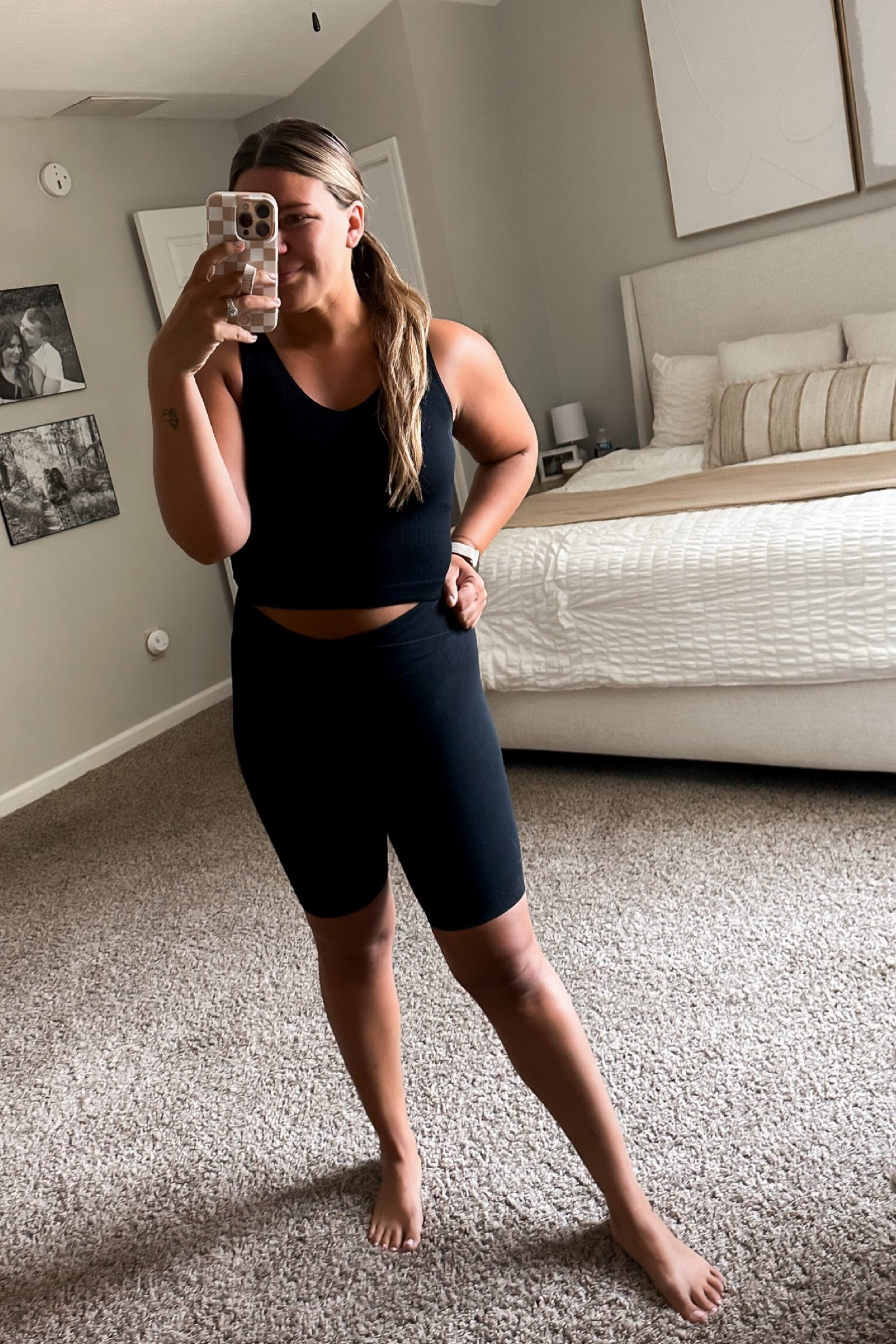 Workout outfit
Tank: medium
Comes in a pack of 3 for $30. Extremely smoothing, buttery-soft, & breathable. 
Biker shorts: medium
On sale for $9.99

#LTKunder50 #LTKFitness #LTKsalealert