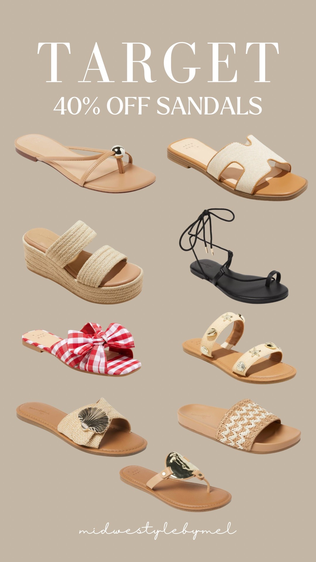 40% off sandals at target right now!! 

#LTKFindsUnder50 #LTKSaleAlert #LTKShoeCrush