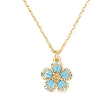 Beautiful blue flower Kate Spade necklace on sale. Gold necklace. Gift idea. Jewelry gift  

#LTKSaleAlert #LTKGiftGuide #LTKFindsUnder50