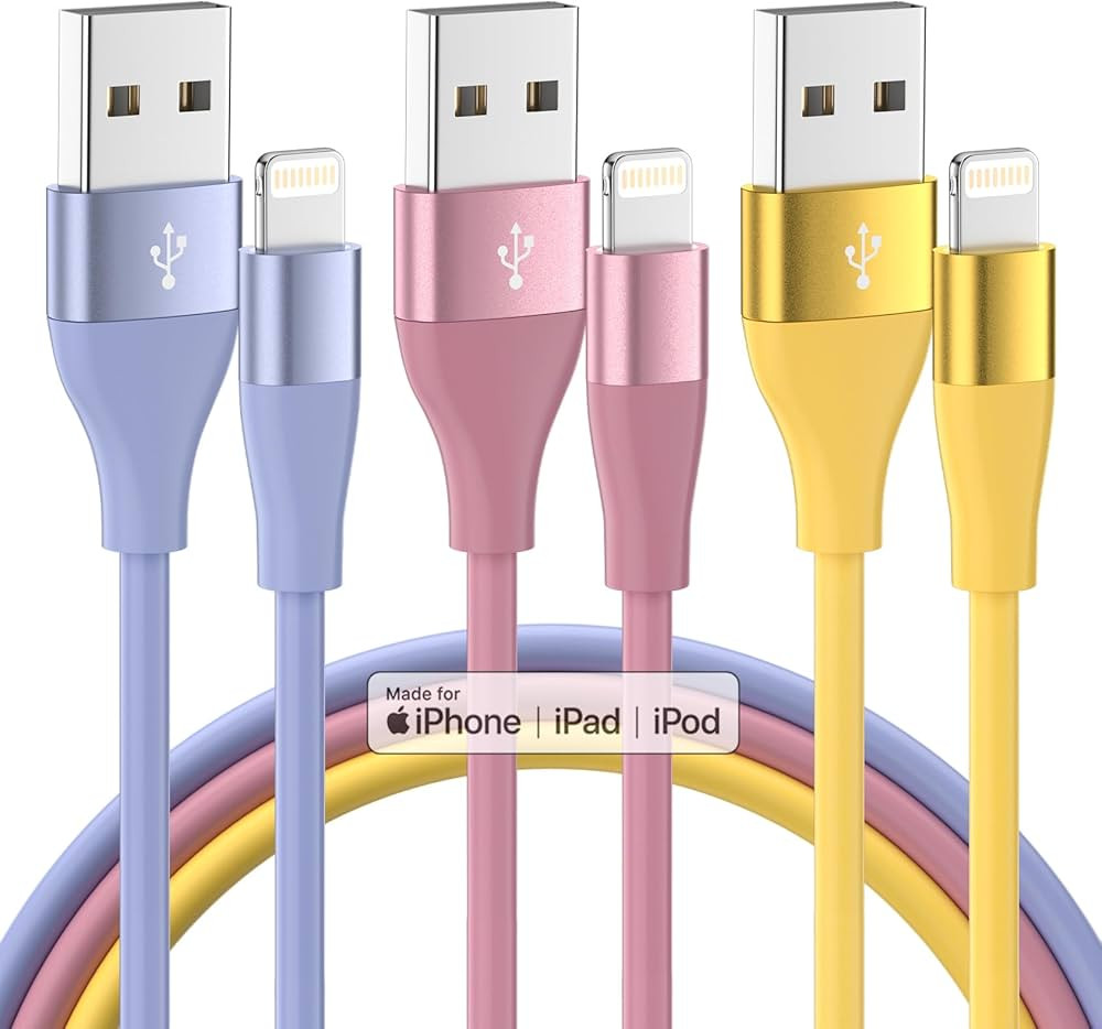 iPhone Charger 3Pack 10FT Apple MFi Certified Lightning Cable Fast Charging iPhone Charger Cord C... | Amazon (US)