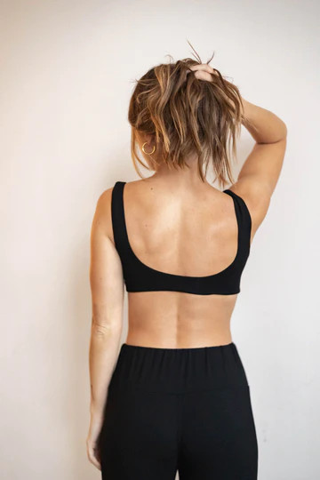 Butter Curve Bralette in Onyx | waverles