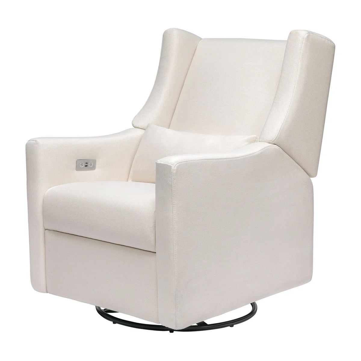Kiwi Performance Cream Eco Weave Electronic Recliner and Swivel Glider with USB port | Wayfair North America