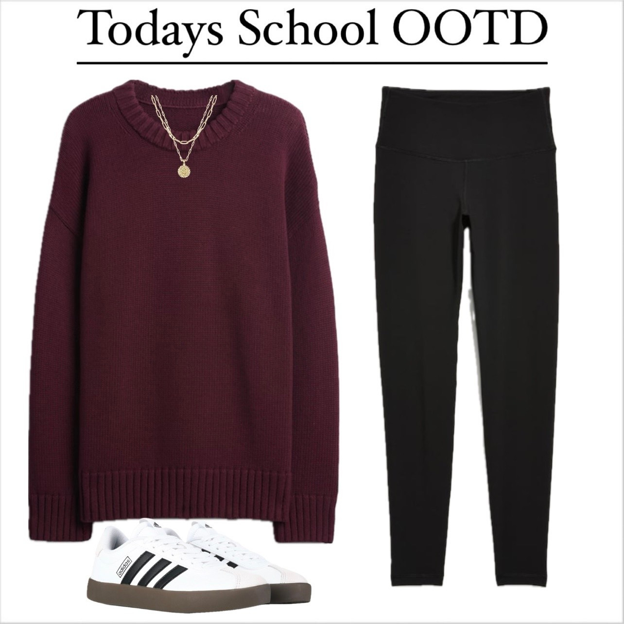 My school #ootd 
•sweater #gap
•leggings #oldnavy
•shoes #adidas #adidassamba 
#falloutfit #fallfashion #falloutfitinspo #casualoutfit #casualoutfitidea 