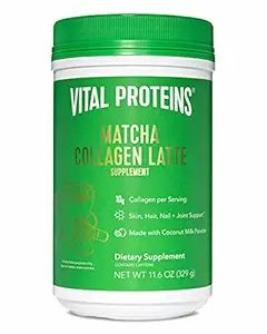 Vital Proteins Matcha Lattes, Matcha Green Tea Collagen Latte Powder, L-Theanine & Caffeine & MCT... | Amazon (US)