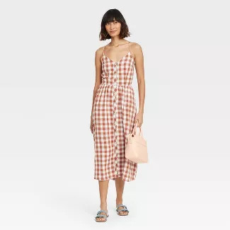 Women's Sleeveless Button-Front Dress - A New Day™ | Target