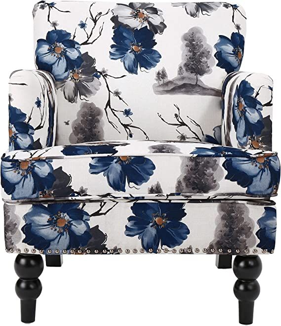 Christopher Knight Home Boaz Fabric Club Chair - Floral Print | Amazon (US)
