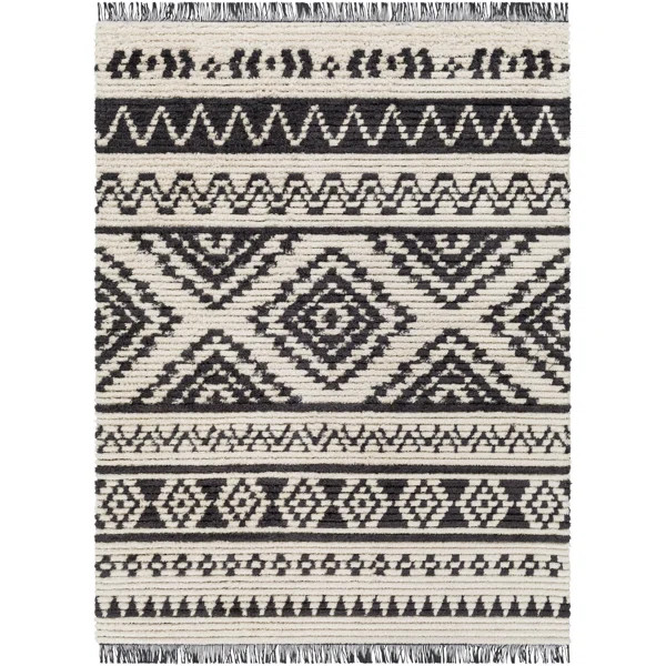 Jamar Power Loom Performance Black/Beige Rug | Wayfair North America