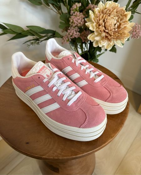 The perfect sneaker for spring and summer... the pink color is 💞💕🤌🏼

runs TTS, ordered a 7.5

Pink sneakers | gazelle | adidas | spring shoes 

#LTKshoecrush #LTKSeasonal