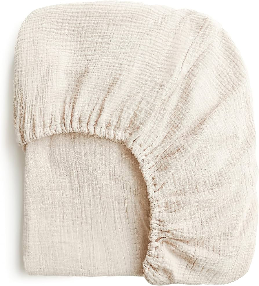 Konssy Muslin Fitted Crib Sheets 100% Cotton Baby Crib Sheets for Standard Crib Mattress (28 X 52... | Amazon (US)