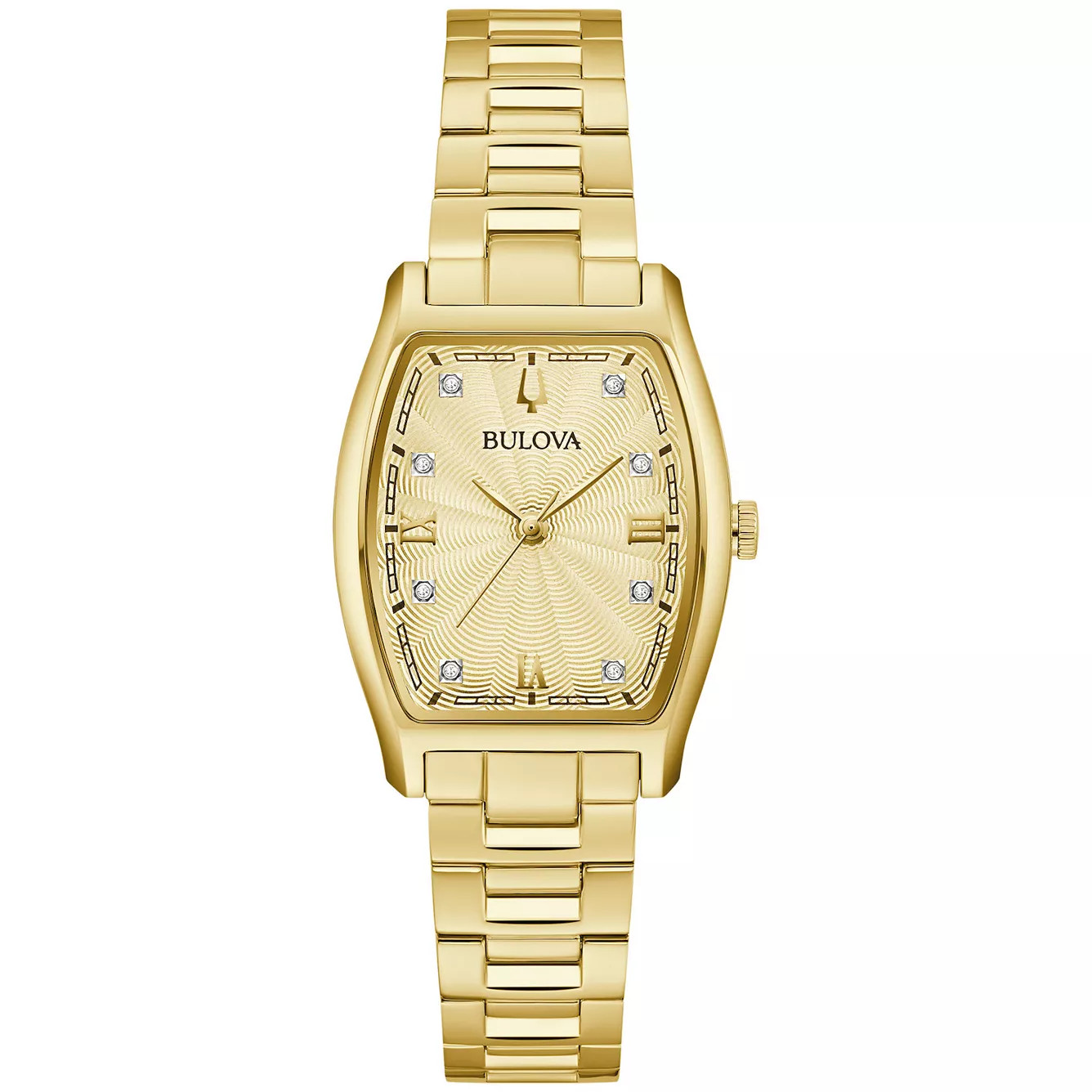Bulova Women's 26mm Diamond Accent Tonneau Bracelet Watch - 97P160 | Kohl's
