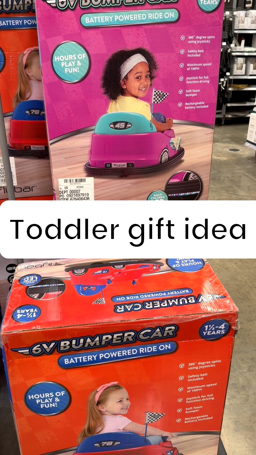 Toddler boys and girls bumper car ride on toy Christmas gift idea on sale and different color options too #christmasgift #christmas #toddler #giftfortoddler #sale #deal #toy #Christmasgiftidea #holidaygift

#LTKKids #LTKHoliday #LTKGiftGuide