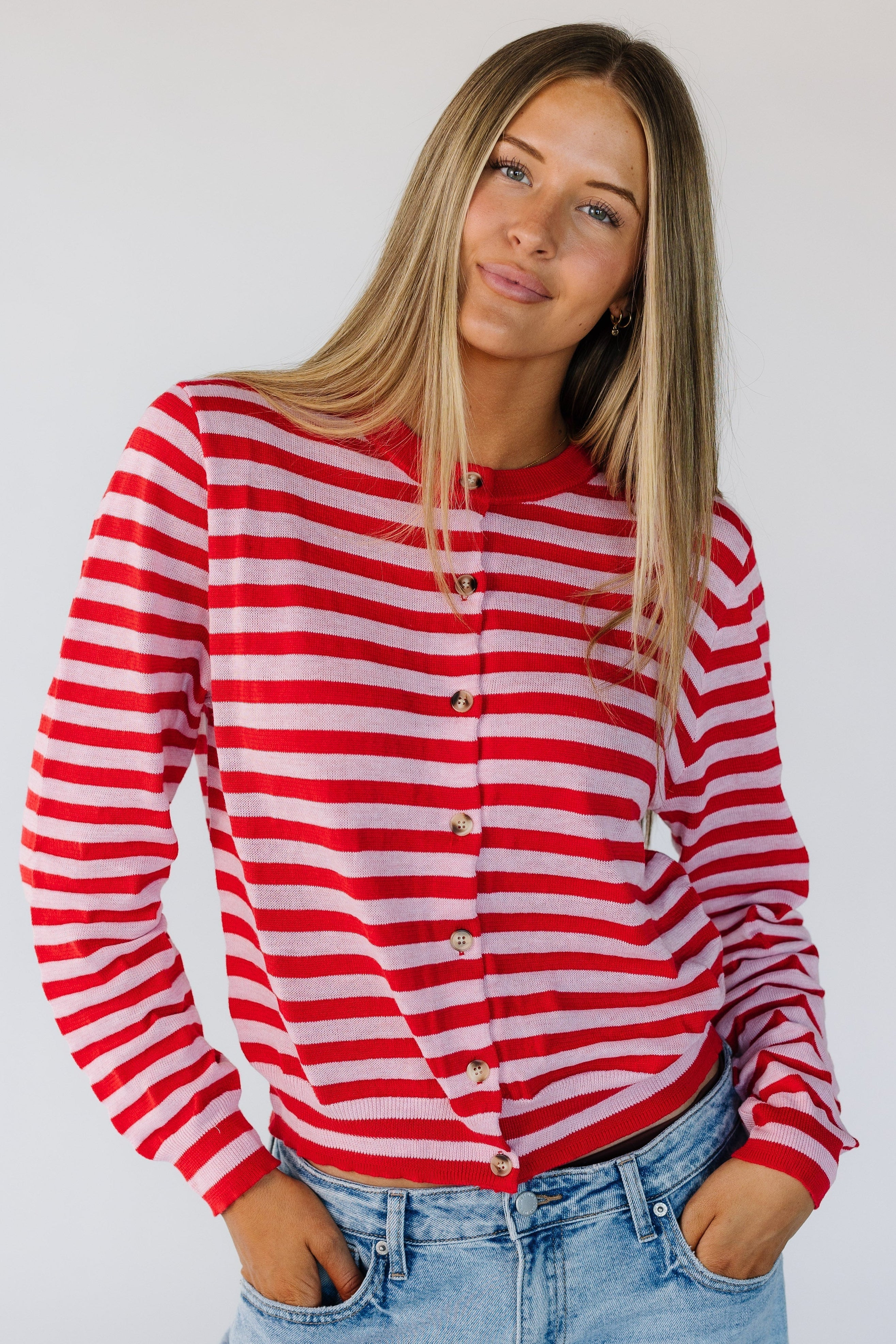 Rosewood Striped Cardigan | Called To Surf