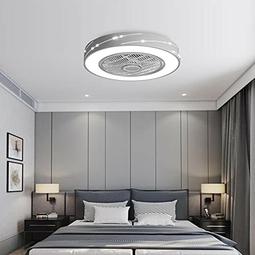 LYNICESHOP Ceiling Fan with Lights, 22 Inch LED Enclosed Low Profile Fan with Remote Control — 3 Adj | Amazon (US)