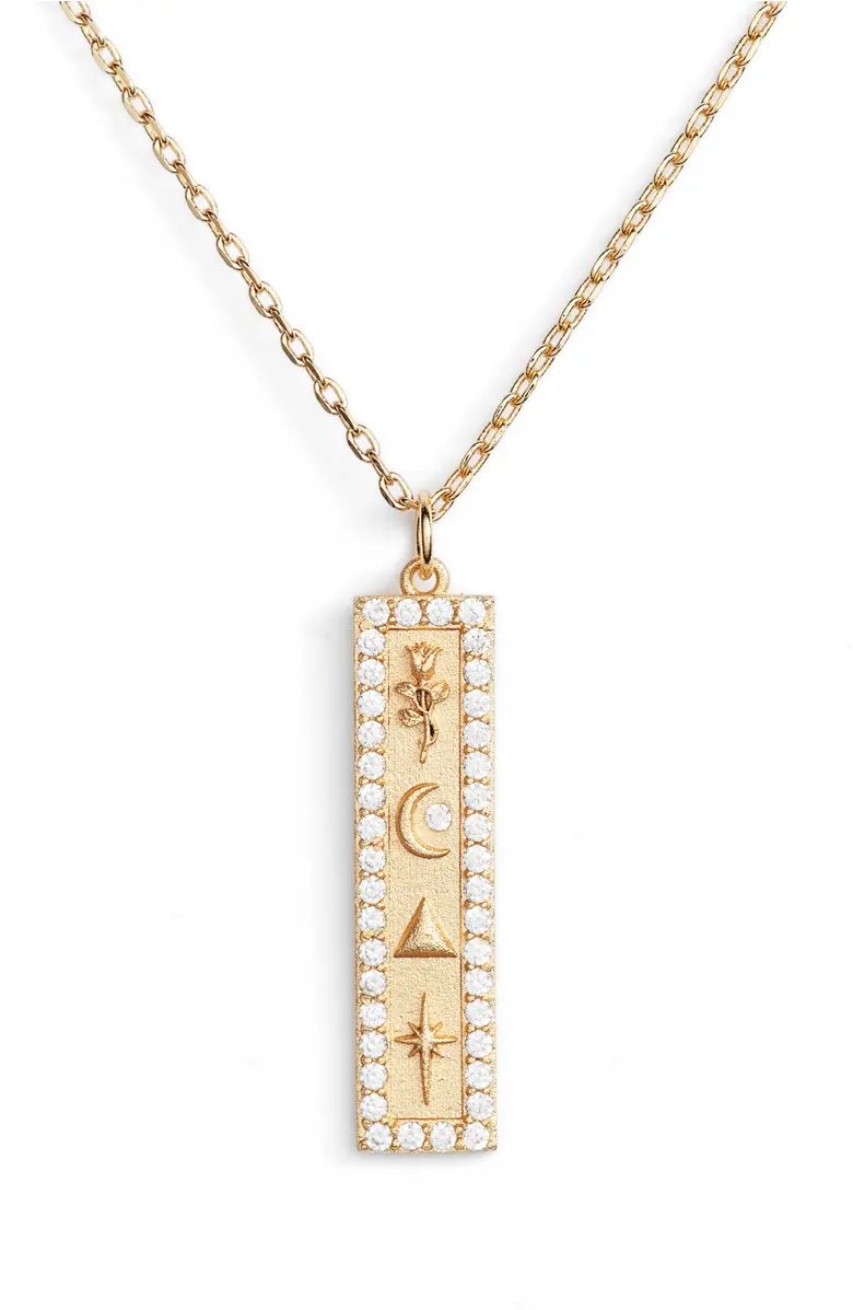 Lulu DK x We Wore What Vertical Bar Pendant Necklace | Nordstrom