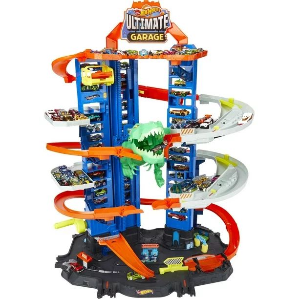 Hot Wheels HW Ultimate Garage Playset with 2 Toy Cars & Robo-Dinosaur | Walmart (US)