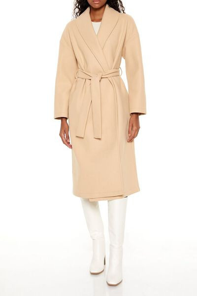 Tie-Waist Trench Wrap Coat | Forever 21