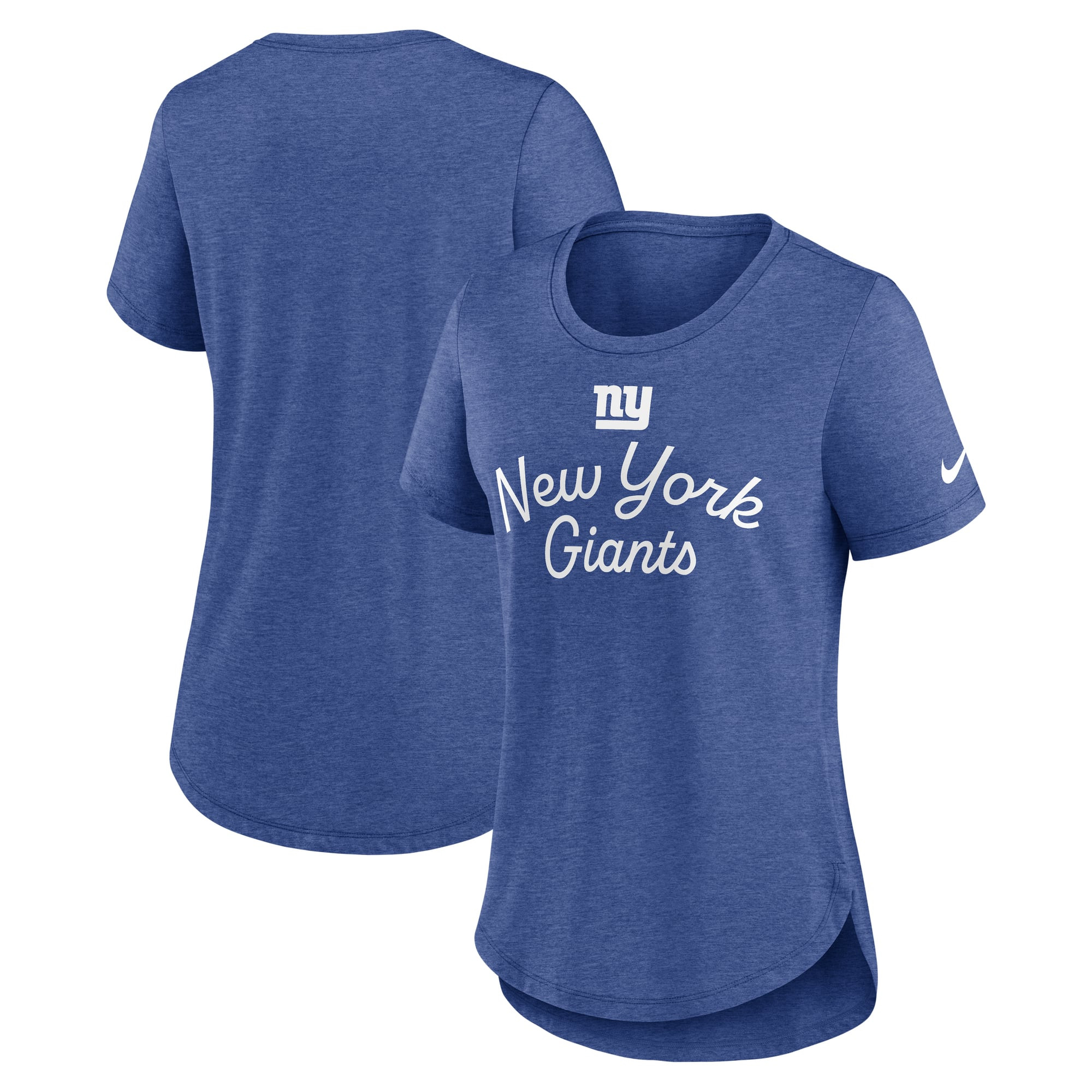 New York Giants Nike Women's Script Tri-Blend T-Shirt - Royal | Fanatics