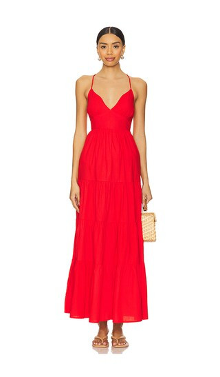 Laina Dress in Flame | Revolve Clothing (Global)