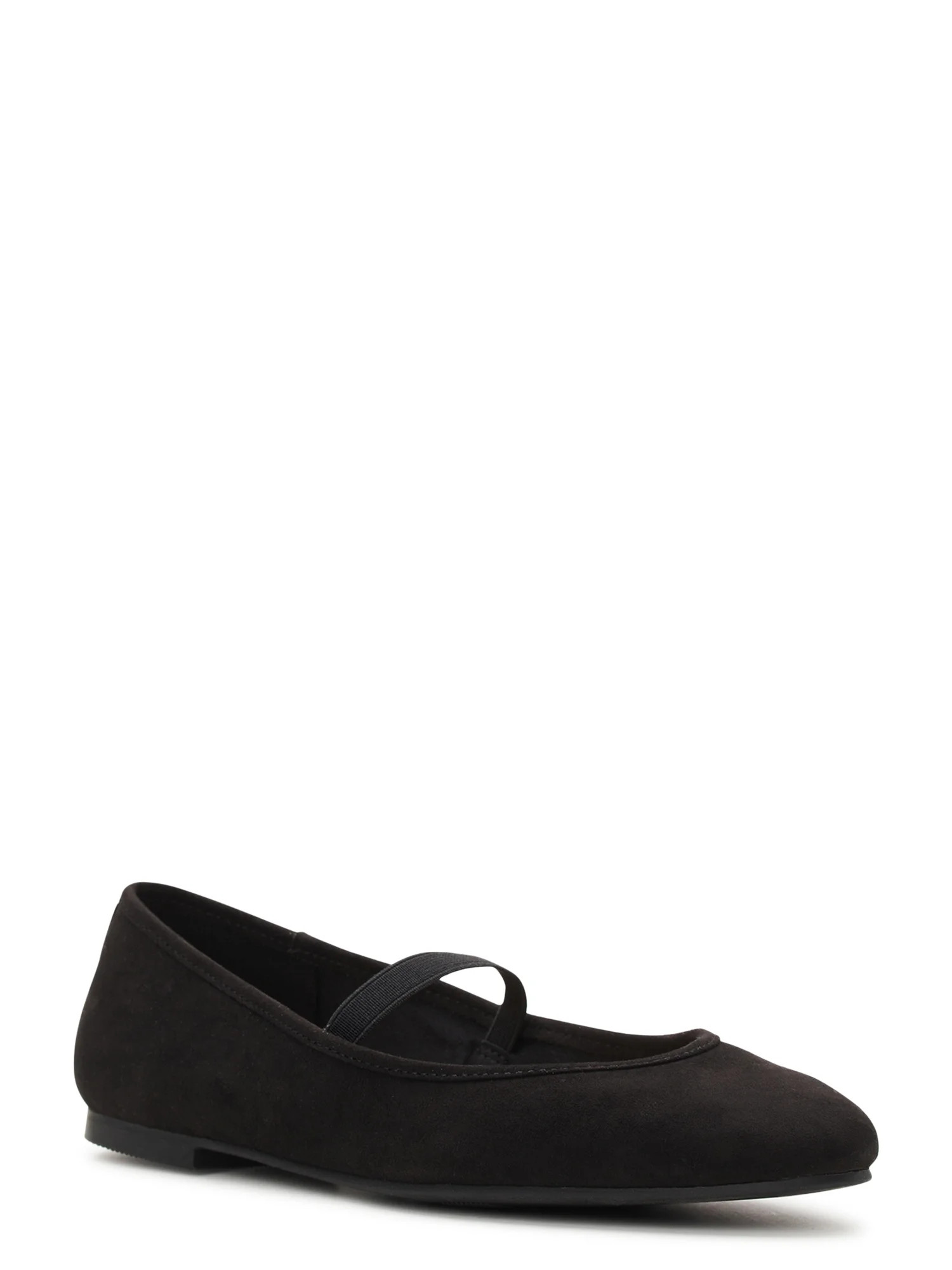Time and Tru Women's Microfiber Ballet Flats | Walmart (US)