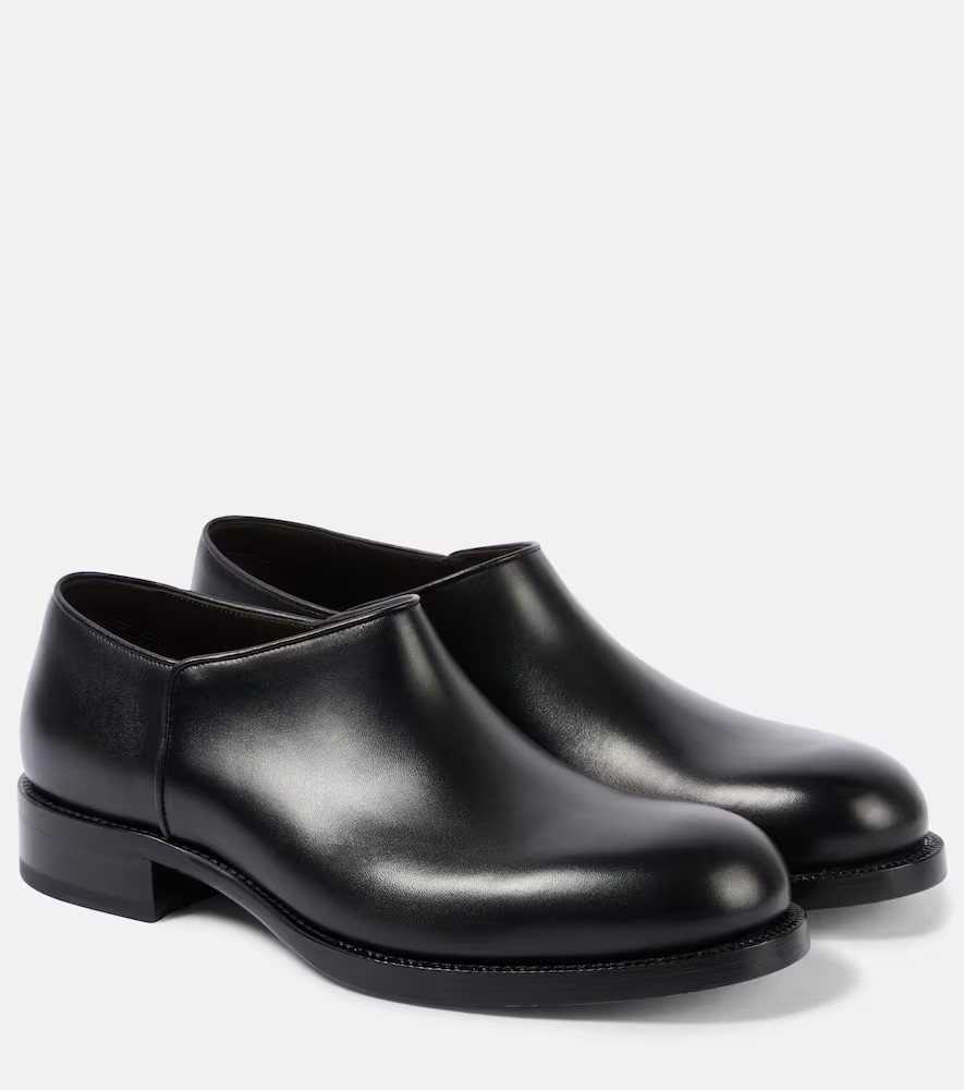 The Row Nobilis leather Derby shoes | Mytheresa (US/CA)