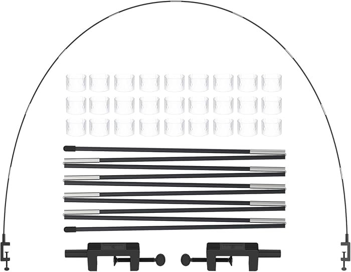 LANGXUN 12ft Black Table Balloon Arch Kit, Balloon Arch Stand Frame For Birthday Party Wedding an... | Amazon (US)