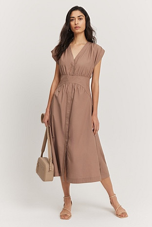Poplin Midi Dress | Country Road (AU)