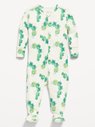 Snug-Fit 2 Way Zip Footed One-Piece for Baby | Old Navy (US)