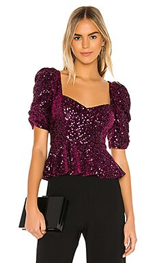 Amanda Uprichard Natasha Top in Port from Revolve.com | Revolve Clothing (Global)