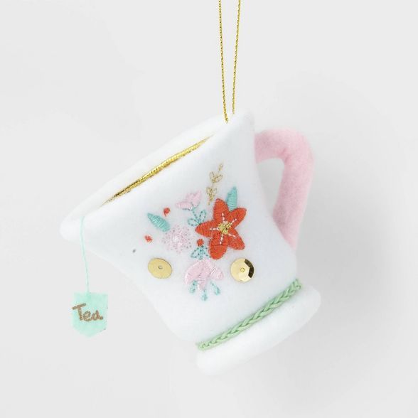 Teacup Christmas Tree Ornament White - Wondershop™ | Target