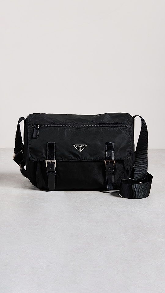 Shopbop Archive Prada Zip Flap Double Buckle Messenger | SHOPBOP | Shopbop