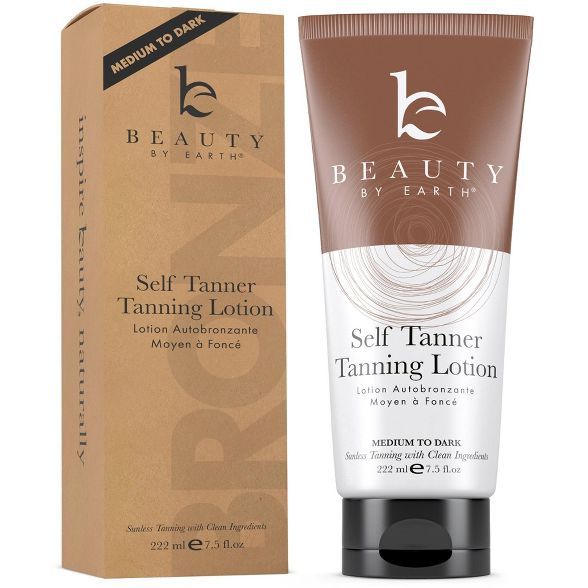 Beauty by Earth Self Tanner Tanning Lotion. 7.5oz | Target