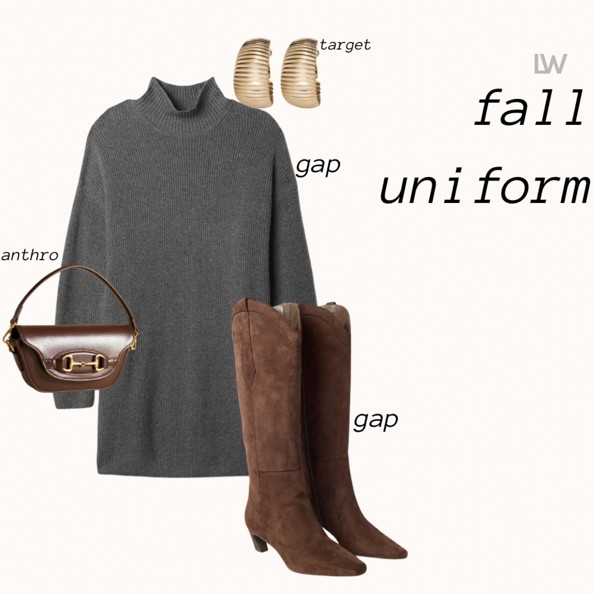 The most affordable go to look! Love all of the sweater dresses right now. And these $100 gap boots are major Khaite vibes   

#LTKFindsUnder50 #LTKStyleTip #LTKFindsUnder100