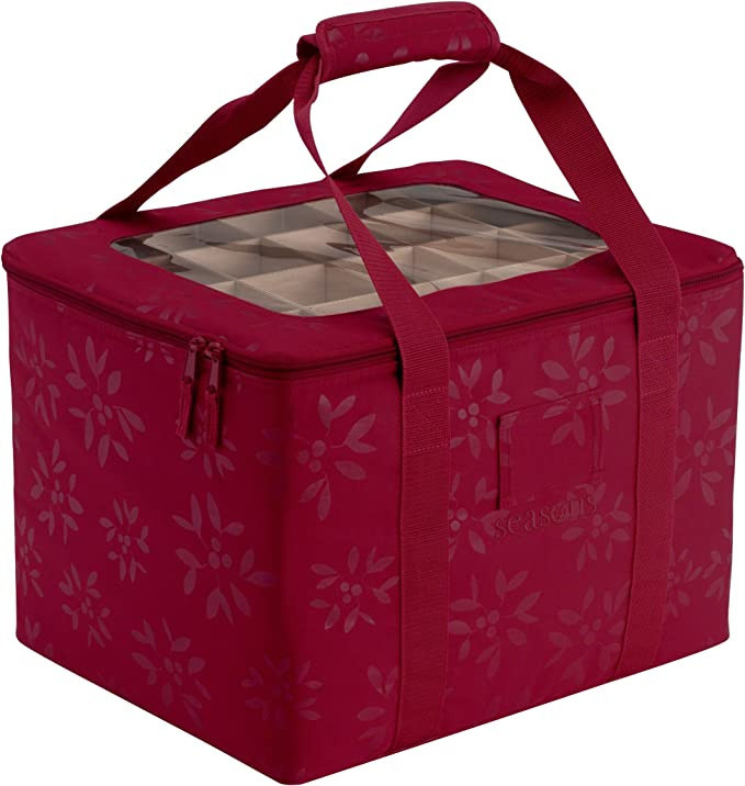 Classic Accessories Seasons Christmas Tree Ornament Organizer & Storage Bin | Amazon (US)