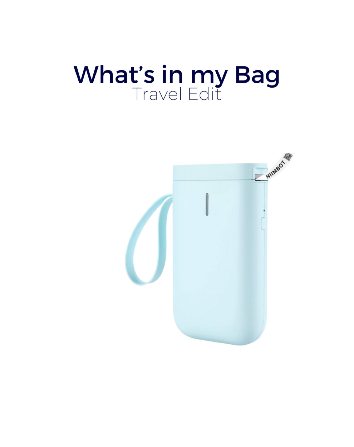 Well not technically in my bag, but I use my favorite Bluetooth label maker to label all the things to stay organized!

#LTKfamily #LTKtravel #LTKkids