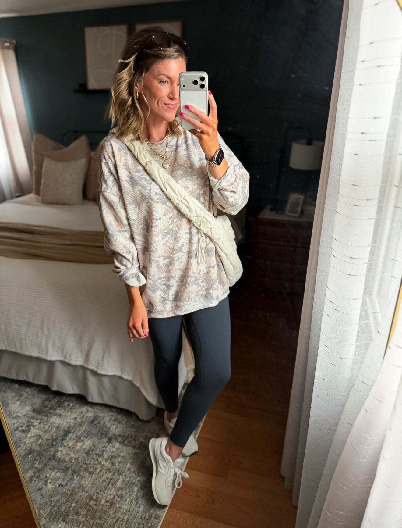 Comfy…but make it cute. 
Sweatshirt/ sized up to large for extra length. 
Leggings/ medium (best leggings ever!!)


#LTKmomlife #LTKSeasonal #LTKootd