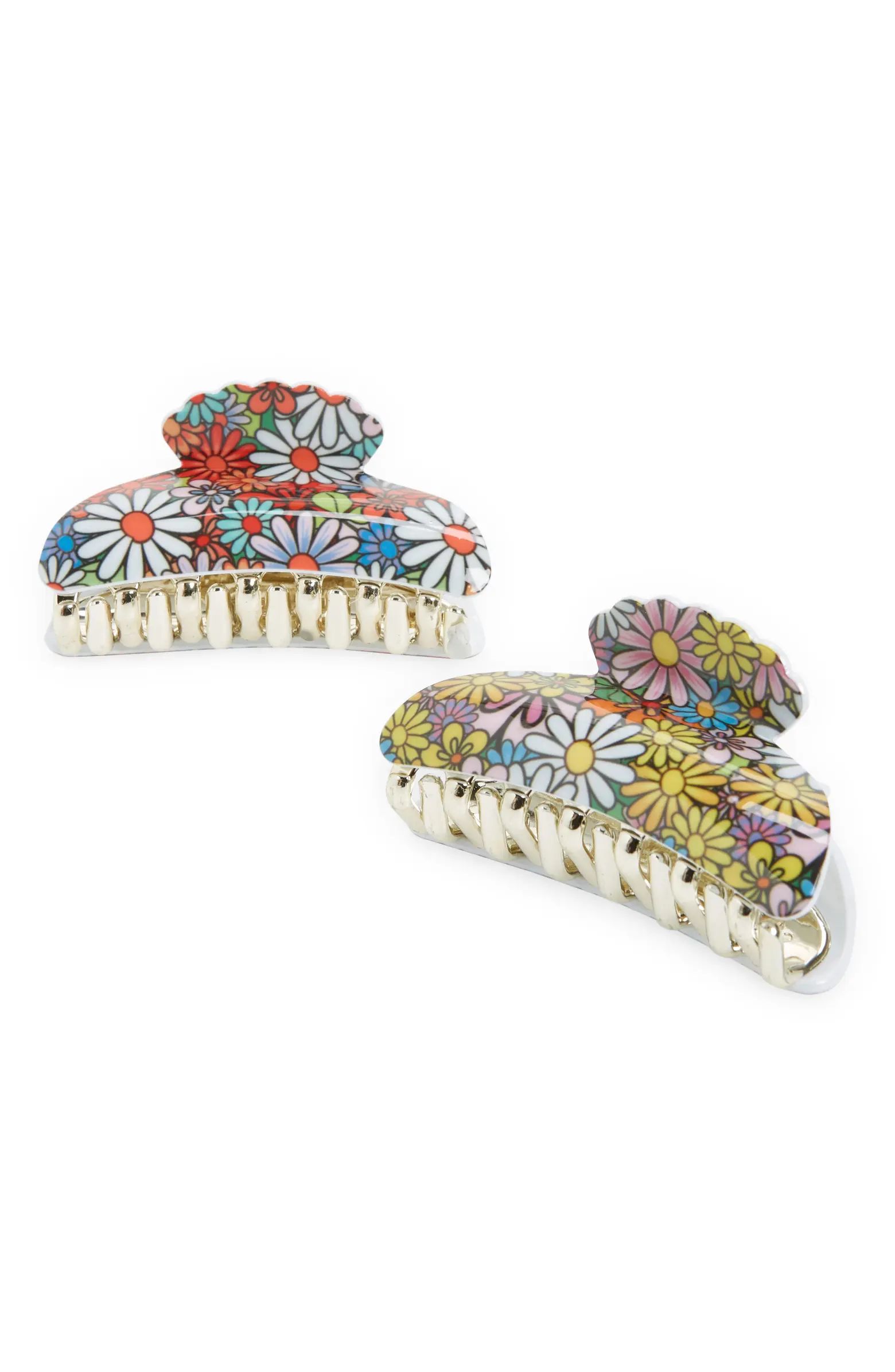 Tasha Assorted 2-Pack Daisy Jaw Clips | Nordstrom