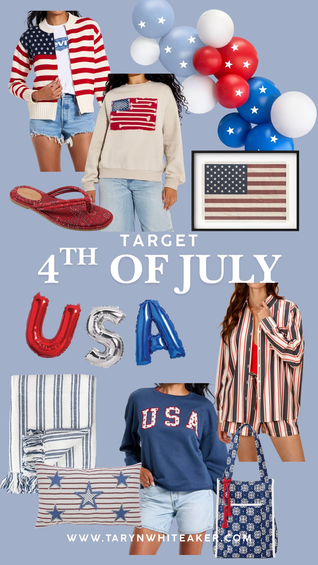 Target is bringing all the red, white, and blue this year 🇺🇸

From cozy patriotic sweatshirts and statement cardigans to festive home decor, party essentials, and fun accessories, these are the Target finds that make decorating and dressing for the 4th of July easy.

Whether you’re hosting a backyard BBQ, heading to the lake, or watching fireworks with family, there’s something here for every celebration. ❤️🤍💙

Everything is linked in my LTK, Amazon Storefront, and right here for easy shopping! #TargetFinds #FourthOfJulyDecor #PatrioticStyle #TargetHome #SummerDecor #July4thStyle #PatrioticDecor #TargetFashion #RedWhiteAndBlue #LTKHome

#LTKSeasonal #LTKHome #LTKootd