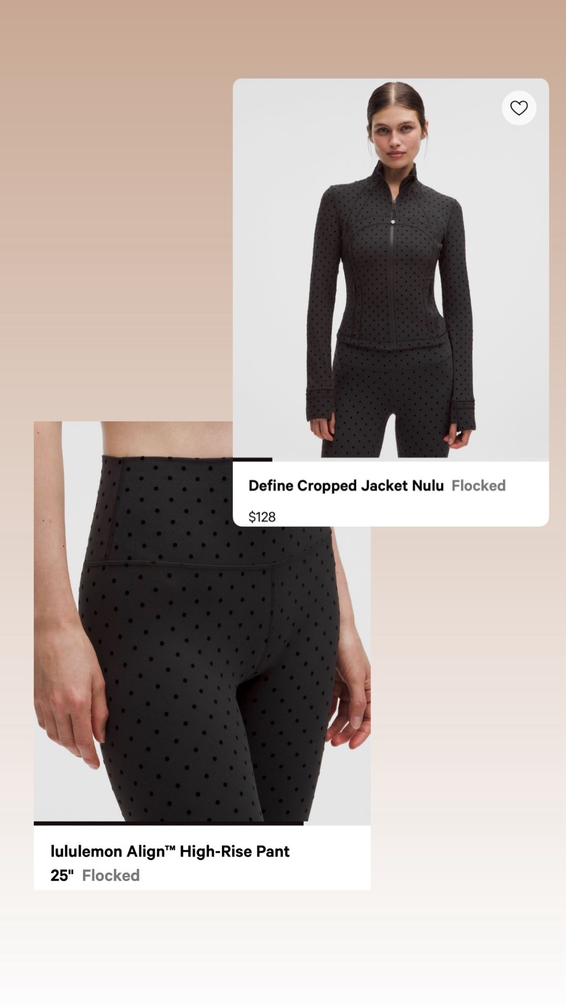 Polka dots!!!! SAY LESS! New style so I had to snag! Got the leggings and the align skirt!