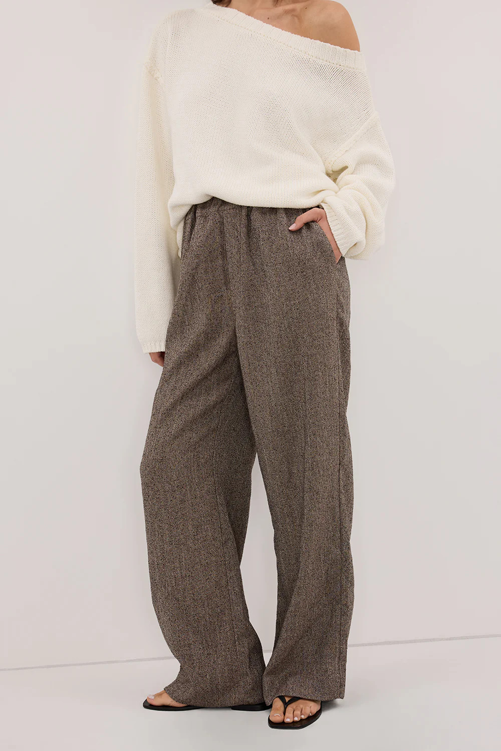 FRANKIE CHOC TWEED PANT | DISSH