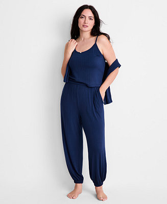 Women's Solid Knit 3-Pc. Pajama Set, Macy's Exclusive | Macy's