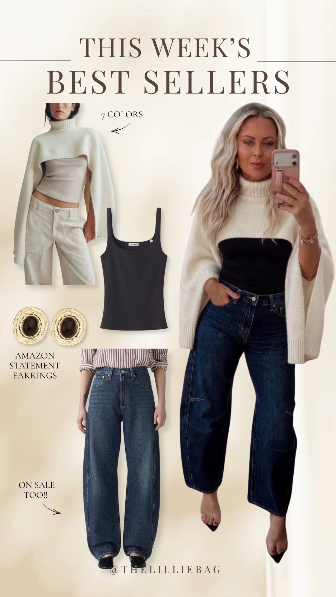 This crop shrug got me! 💯🙋‍♀️ absolutely love it! Jeans on sale!
Add some booties 🍂🍁

Fall style. Fall outfits.

https://liketk.it/6poaN