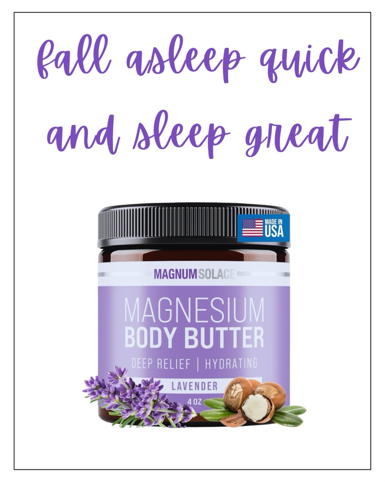 Using a magnesium sleep butter has done wonders for my sleep and helped with migraines. I fall asleep in 20 minutes and sleep deep all night! 

#LTKFamily #LTKActive #LTKTravel